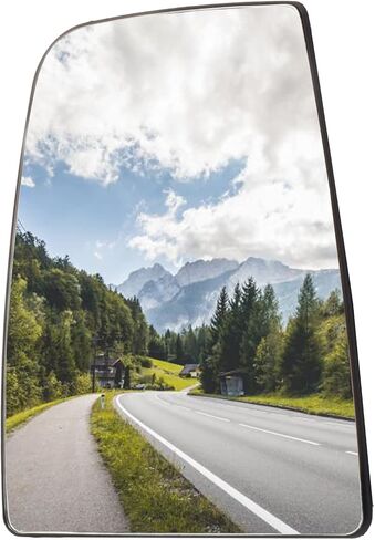 Dasbecan CK4Z17K707 Left Driver Side Upper Mirror Glass Compatible with Ford Transit 150 250 350 2015 2016 2017 Heated Convex Mirror Glass With Rear Holder Replaces CK4Z17K707B in Saudi Arabia