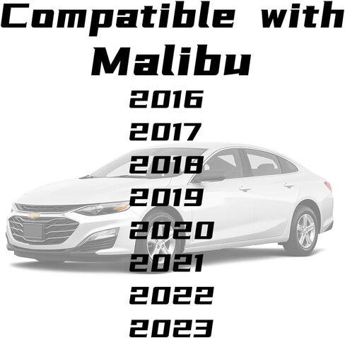 مناسب لسيارة شيفروليه ماليبو غطاء مرآة جانبية، مناسب لـ 2016 2017 2018 2019 2020 2021 2022 2023 تشيفي ماليبو سائق الركاب الجانبي أسود لامع 84026842 84026841 in Saudi Arabia