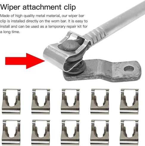 العالمي ممسحة زجاج أمامي موتور الربط قضبان الأسلحة رابط إصلاح كليب عدة مقاطع قوية مجموعة حزمة من 10 نسخة جديدة in Kuwait