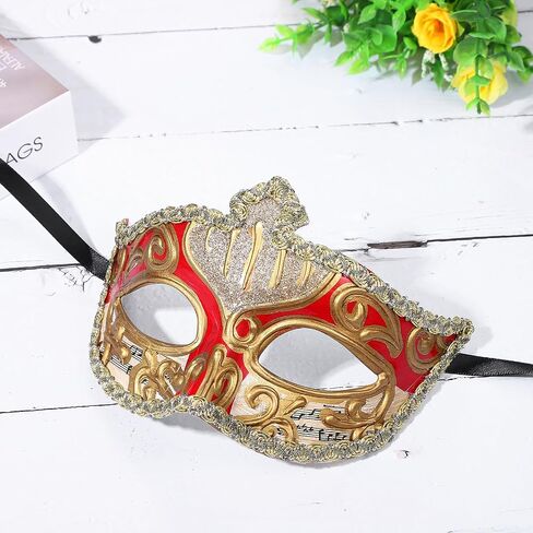 OIDEA Vintage Venetian Masquerade Mask for Men: Retro Carnival Mardi Gras Mask Halloween Musical Costume Party Venetian Mask in Kuwait