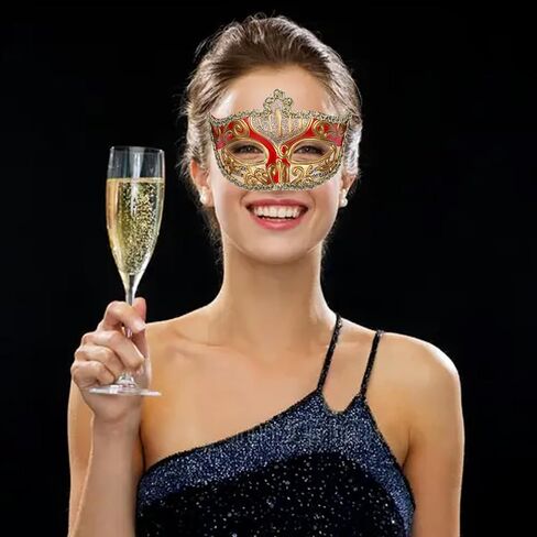 OIDEA Vintage Venetian Masquerade Mask for Men: Retro Carnival Mardi Gras Mask Halloween Musical Costume Party Venetian Mask in Kuwait