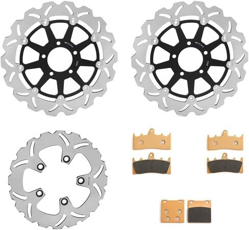 Full Set Brake Rotor + Pads for Suzuki Hayabusa GSXR 1300 GSX1300R 1999-2007 Motorcycle Brake Rotor in Kuwait