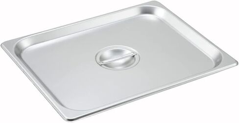 3pcs Stainless Steam Hotel Pan 6-inch 1/2 Half-Size 22 Gauge Stainless Steel Anti-Jam Steam Table Pan with Lid Perforated Steam Pan(1/2 Size Pan) in Saudi Arabia