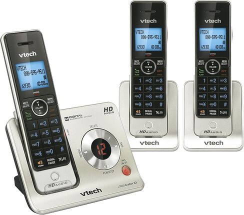 هاتف لاسلكي Vtech LS6425-3 - DECT - 1 × خط هاتف - 3 × سماعة هاتف - جهاز الرد على المكالمات - معرف المتصل - مكبر صوت - إضاءة خلفية in Saudi Arabia