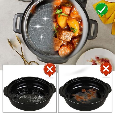 3 قطع من بطانات الطباخ البطيء المصنوعة من السيليكون الفاخر، حقيبة معوجة مقاومة للتسرب تناسب 6-8 كوارت وعاء كروكبوت مقاوم للتسرب، بطانات أكياس سهلة التنظيف للأوعية البيضاوية أو المستديرة in Kuwait