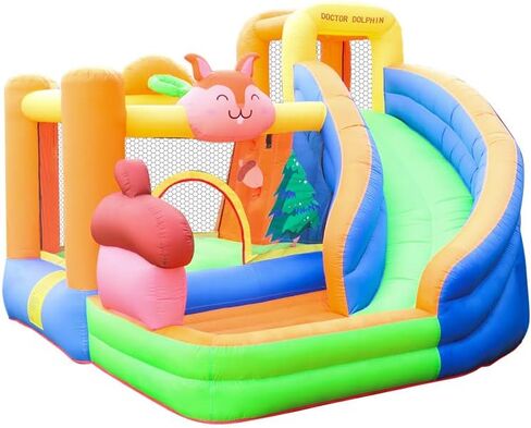 Inflatable Bounce House with Slide,Jumping Castle Slide with Blower,Kids Bouncer with Ball Pit Outdoor and Indoor Inflatable Jumping House in Kuwait