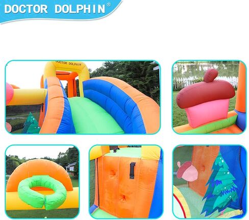 Inflatable Bounce House with Slide,Jumping Castle Slide with Blower,Kids Bouncer with Ball Pit Outdoor and Indoor Inflatable Jumping House in Kuwait