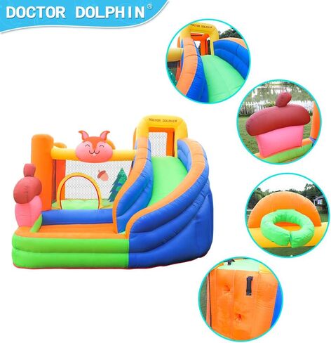 Inflatable Bounce House with Slide,Jumping Castle Slide with Blower,Kids Bouncer with Ball Pit Outdoor and Indoor Inflatable Jumping House in Kuwait