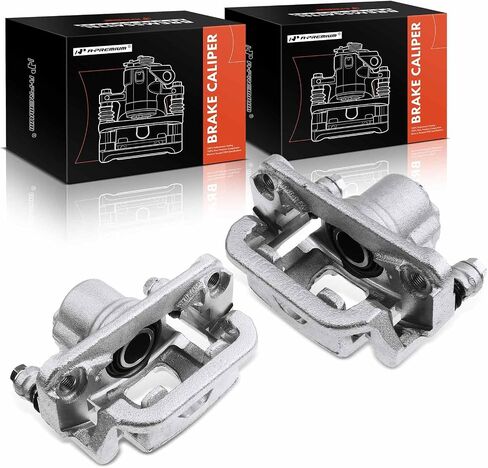 A-Premium Disc Brake Caliper Assembly with Bracket Compatible with Select Nissan Models - Juke 2011-2017, Sentra 2007-2019, Tiida 2007-2010 - Rear Driver and Passenger Side, 2-PC Set in Saudi Arabia