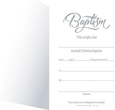 Baptism Certificate in Saudi Arabia