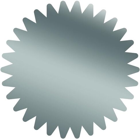 Great Papers! Starburst Silver Foil Certificate Seal, 1.75", 100 Count (2013316) in Saudi Arabia