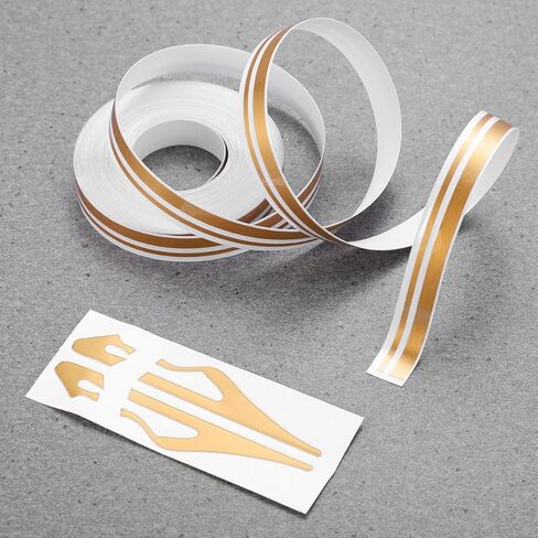 شريط مقلم للسيارة، ملصقات شريطية من الفينيل ذاتية الصنع، ملصقات شريطية ذهبية، شعارات شريطية تلقائية لدراجة نارية، باب المنزل، آلة موسيقية in Kuwait