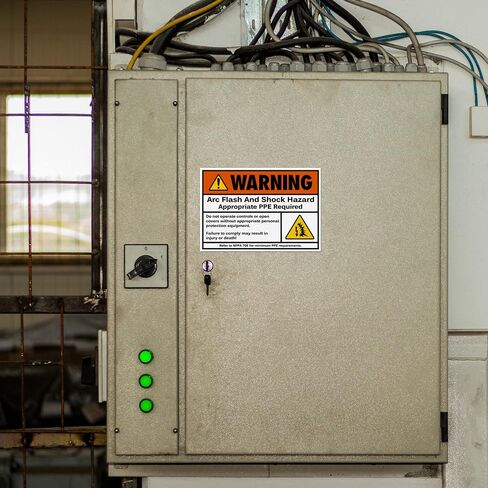 Avery Arc Flash/Shock Warning Labels, Waterproof, UV Resistant, Preprinted, 3.5" x 5", 8 Warning Decal Labels in Saudi Arabia