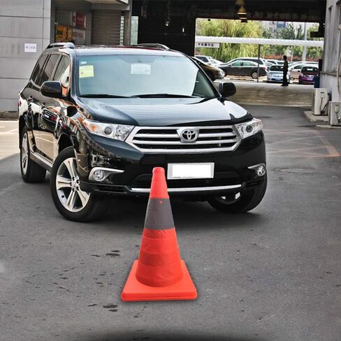 Annurssy 4-Piece 15.5-Inch Collapsible Safety Traffic Cones Multi-Purpose Pop-Up Reflective Road Parking Orange Safety Cone in Saudi Arabia