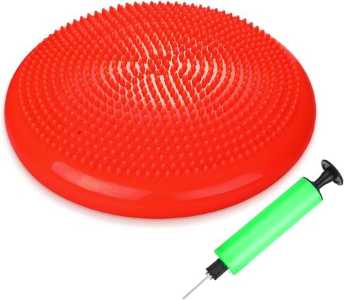 Wobble Cushion with Inflation Pump Balance Disc Stability Disc Wiggle Seat Therapy Exercise Office Chair or Kids Sensory in Saudi Arabia