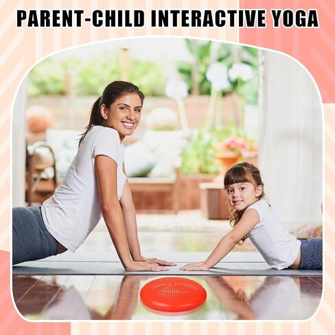 Wobble Cushion with Inflation Pump Balance Disc Stability Disc Wiggle Seat Therapy Exercise Office Chair or Kids Sensory in Saudi Arabia