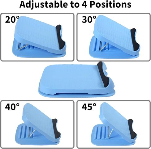 Slant Board Calf Stretcher,Ankle and Foot Incline Board,4 Level Adjustable Board for Calf Stretch Trainer,Achilles & Plantar Fasciitis.Warm-up & Relax Calf Muscles Equipment. in Kuwait