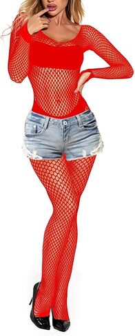 المرأة شبكة صيد السمك ارتداءها مثير شبكة مرنة قطعة واحدة Bodystockings تيدي الملابس الداخلية in Saudi Arabia
