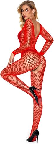 المرأة شبكة صيد السمك ارتداءها مثير شبكة مرنة قطعة واحدة Bodystockings تيدي الملابس الداخلية in Saudi Arabia