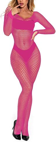 المرأة شبكة صيد السمك ارتداءها مثير شبكة مرنة قطعة واحدة Bodystockings تيدي الملابس الداخلية in Saudi Arabia