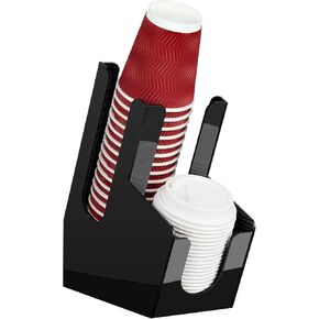 MYITYARD Cup Storage Organizer, Coffee Station Caddy, Clear Acrylic Cup Holder with drawers, Coffee Condiment Bar Accessories for Pods, Sugar Creamer Syrup in Saudi Arabia