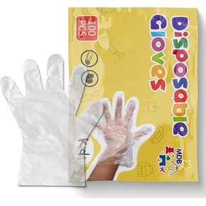 Disposable Gloves for Kids - 100 Pack Multipurpose Gloves Powder Free, Latex Free for Food Prep, Crafting, Painting & Playing in Saudi Arabia