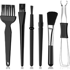 6PCS Keyboard Cleaner Kit with Keycap Puller & Switch Puller, Mini Anti-Static Keyboard Brush for Computer Motherboard Laptop Small Space, Stainless Steel Key Remover for Mechanical Keyboards in Kuwait