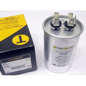 Replacement for TitanPro TRC35 HVAC Round Motor Run Capacitor 35 MFD/UF 370 Volts in Saudi Arabia