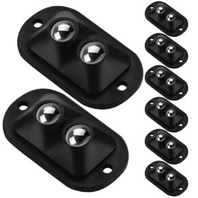 ERINGOGO 8pcs Small Swivel Caster Wheels Adhesive Mini Ball Bearing Casters for Storage Containers Trash Bins Furniture Rolling in Kuwait