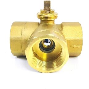 DN15 DN20 DN25 Motorized Brass Ball Valve Body 3 Way Electric Thread 1Pcs(DN15,L Type) in Saudi Arabia