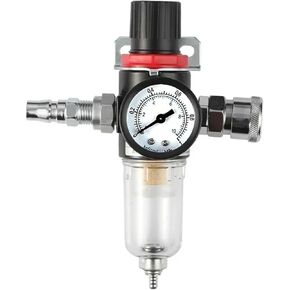 Pneumatic Filter Air Treatment Unit Pressure Regulator Compressor Reducing Valve Oil Water Separation Gauge Switch(AFR-2000 w SM20,5 Pcs) in Saudi Arabia