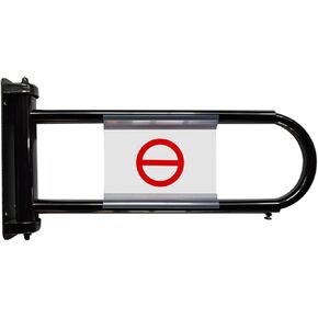 Automatic Closing Metal Safety Gate for Supermarket Cashier Counter - One-Way Swing Door, Spring-Loaded Entrance for Shopping Malls & Warehouses (Black 200x100cm) in Saudi Arabia