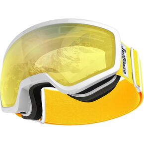 Ski Goggles OTG Spherical Mirrored Goggles for Glasses Wearers Snow Goggles Unisex Anti Fog Snowboard Goggles in Saudi Arabia