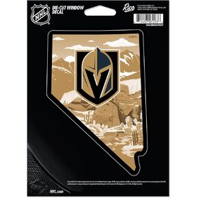 ملصق من الفينيل مقطوع بالقالب مقاس 5 بوصات × 7 بوصات من Rico Industries NHL Hockey Vegas Golden Knights Resort - ملحقات السيارة/الشاحنة/المنزل in Kuwait