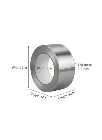 3 Aluminum Foil Duct Tape, Ideal for HVAC and Various Surfaces in Saudi Arabia