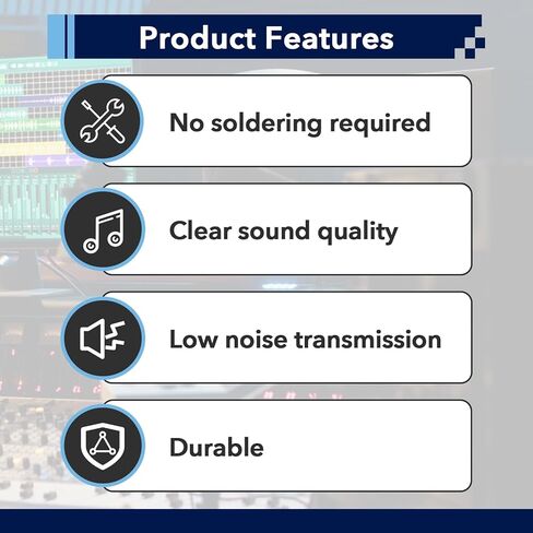3 قطع XLR تمر من خلال الكابل، 2 قدم بدون لحام XLR لوحة التصحيح تمر من خلال كابل مناسب لصندوق المسرح، لوحة التصحيح وصندوق الأرضية - ذكر إلى أنثى in Kuwait