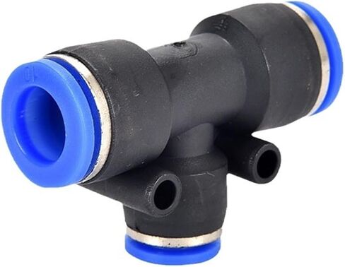 PEG قطر متغير T-tee 12-8-12 أنبوب هواء هوائي إدراج سريع مشترك PEG6-4/8-6/10-8/12-10 1 قطعة (PEG8-10-8) in Kuwait