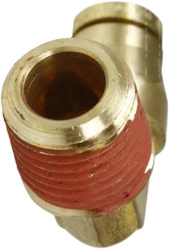 كوع ثابت للضاغط PP69CC - لملحقات أدوات الطاقة والهواء PP69CC-2Pack - أجزاء ضاغط الهواء النحاسية سريعة التوصيل - 1/4 بوصة × 1/4 بوصة قابلة للدفع × ذكر NPTF -10 درجة فهرنهايت إلى 200 درجة فهرنهايت 2 عبوة ذهبية in Saudi Arabia