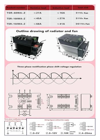 Three-Phase Fully Controlled Rectifier Voltage Regulator TSR-200WA-Z 4-20MA(TSR-100WA-Z) in Saudi Arabia