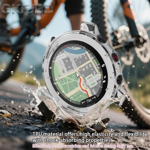 متوافق مع واقي الشاشة Polar vantage m3 ومجموعة الحافظة، طبقة واقية من الزجاج المقوى عالي الدقة مضاد للخدش وغطاء إطار ناعم من مادة TPU (عبوة من 3+1) in Kuwait