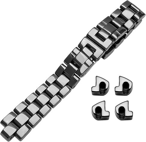 Watch Band Strap Bracelet Compatible To Chanel J12 Watch Real Ceramic 16/19mm in Saudi Arabia