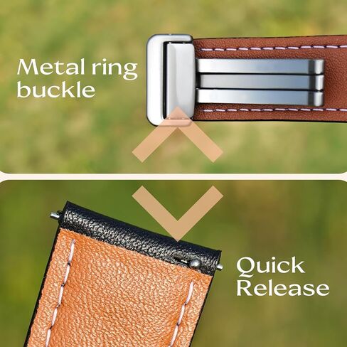 LYSANDRA Magnetic Leather Bands Compatible with Moto Watch 120 Band for Men Women, Genuine Leather with Magnetic Buckle for Moto Watch 120 Smart Watch in Saudi Arabia