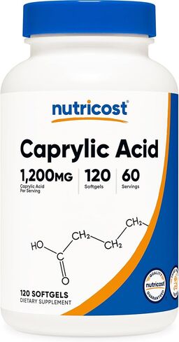 Nutricost Caprylic Acid 1200mg, 120 Softgels in Saudi Arabia