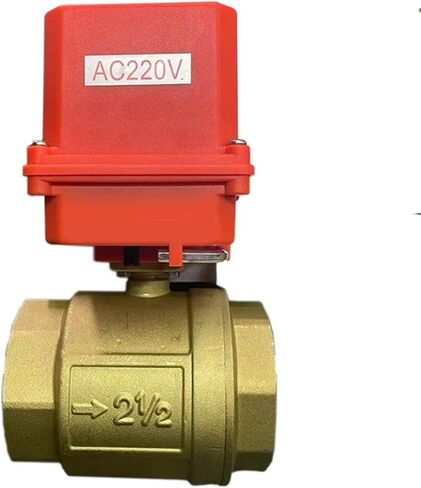 صمام كروي نحاسي 2.5 بوصة 220 فولت 12 فولت 24 فولت DN65 صمامات كرات كهربائية نحاسية 1 قطعة (24VDC) in Saudi Arabia