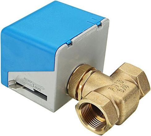 1/2 3/4 1 Inch Motorized Electric Brass Globe Valves 2 Wire AC 220V Two Way Stop Shut-off Valve(1/2") in Saudi Arabia