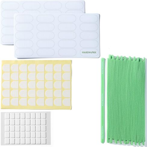 Filament Management Kit for Reusable Spools, 80 Hook and Loop Straps, Label Stickers for Tag Reuse and Color Card Organizer in Saudi Arabia