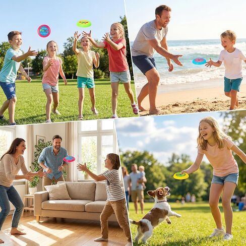 ANGOLIO End of The Year Student Gifts - 73Pcs Flying Discs Bulk Small Flying Disks Flyer with Cards for Kids, Outdoor Lawn Playing Game for Discs Students Children Teaching School Beach Summer Party in Saudi Arabia