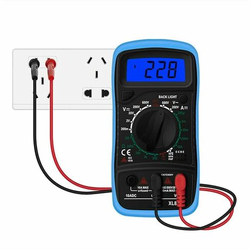 طقم اختبار رقمي متعدد - XL830L ذو نطاق تلقائي للجهد المتردد/المستمر، والتيار، والمقاومة، واختبار السعة مع مجسات | الفولتميتر الكهربائي | اختبار المخرج مع الجرس in Kuwait