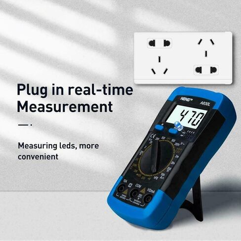 طقم اختبار رقمي متعدد - XL830L ذو نطاق تلقائي للجهد المتردد/المستمر، والتيار، والمقاومة، واختبار السعة مع مجسات | الفولتميتر الكهربائي | اختبار المخرج مع الجرس in Kuwait