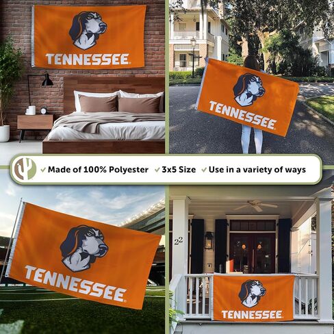 Desert Cactus University of Tennessee Flag Knoxville Volunteers Vols UT Banners 100% Polyester Indoor Outdoor 3x5 feet Flags (Design K) in Saudi Arabia